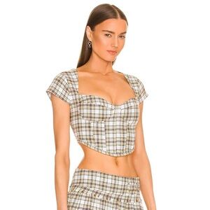 Danielle Guizio multi corset top